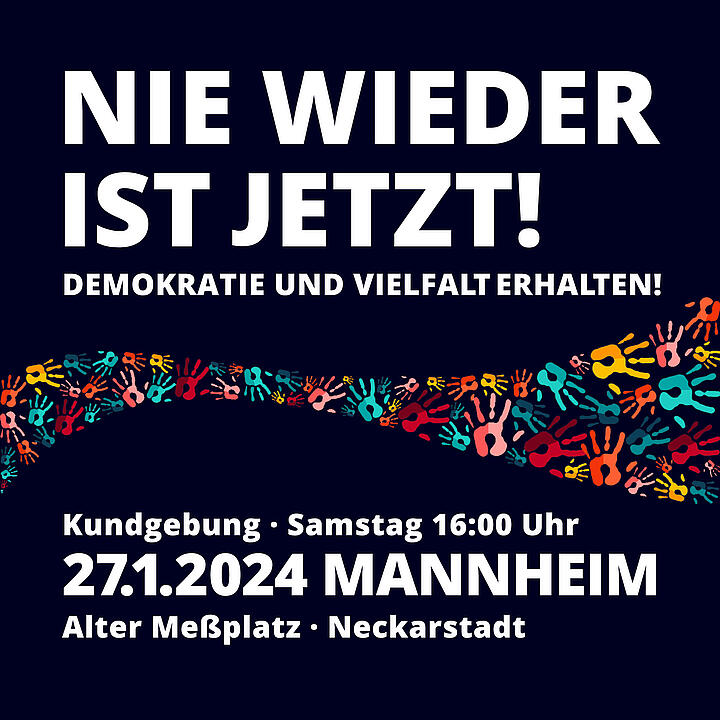 Nie wieder ist jetzt! Aufruf zur Kundgebung Logo zum Aufruf "Nie wieder ist jetzt! Aufruf zur Kundgebung"