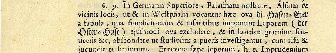 Ausschnitt aus einem historischen Text auf Latein