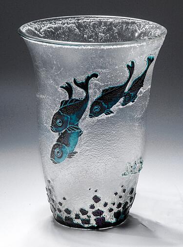 Vase mit Fischen