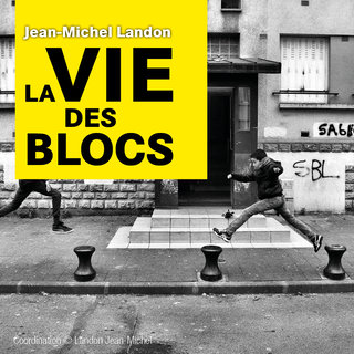 Plakatmotiv zur Ausstellung Jean-Michel Landon: La vie des blocs