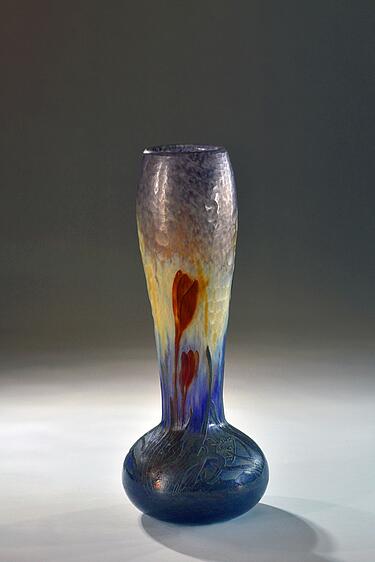 Vase mit Krokussen
