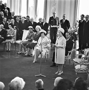 Rede der Queen zur Aussöhnung, 1965 © Robert Häusser – Robert-Häusser-Archiv/Curt-Engelhorn-Stiftung, Mannheim