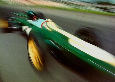 Jim Clark im Lotus, 1963, Copyright Horst H. Baumann