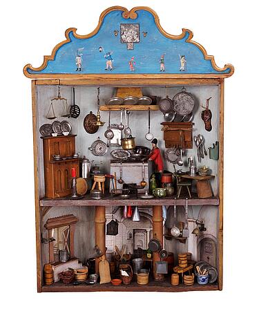 Puppenküche Mitte 19. Jahrhundert