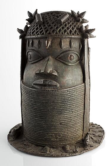 Gedenkkopf eines Oba, Königtum Benin, Nigeria, Reiss-Engelhorn-Museen Mannheim