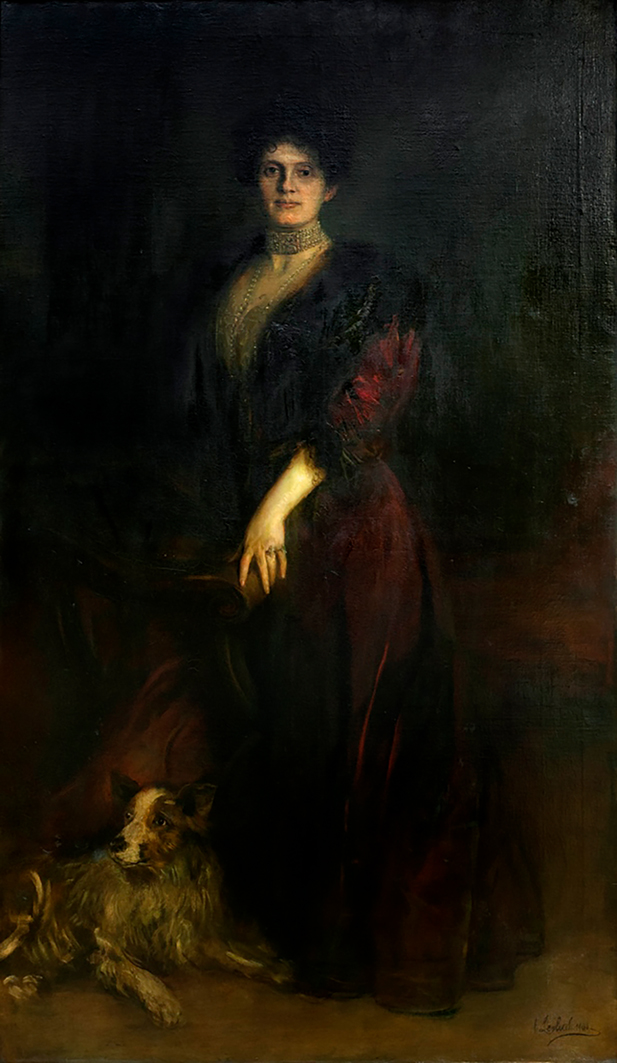 Porträtgemälde Helene Hecht, von Franz von Lenbach