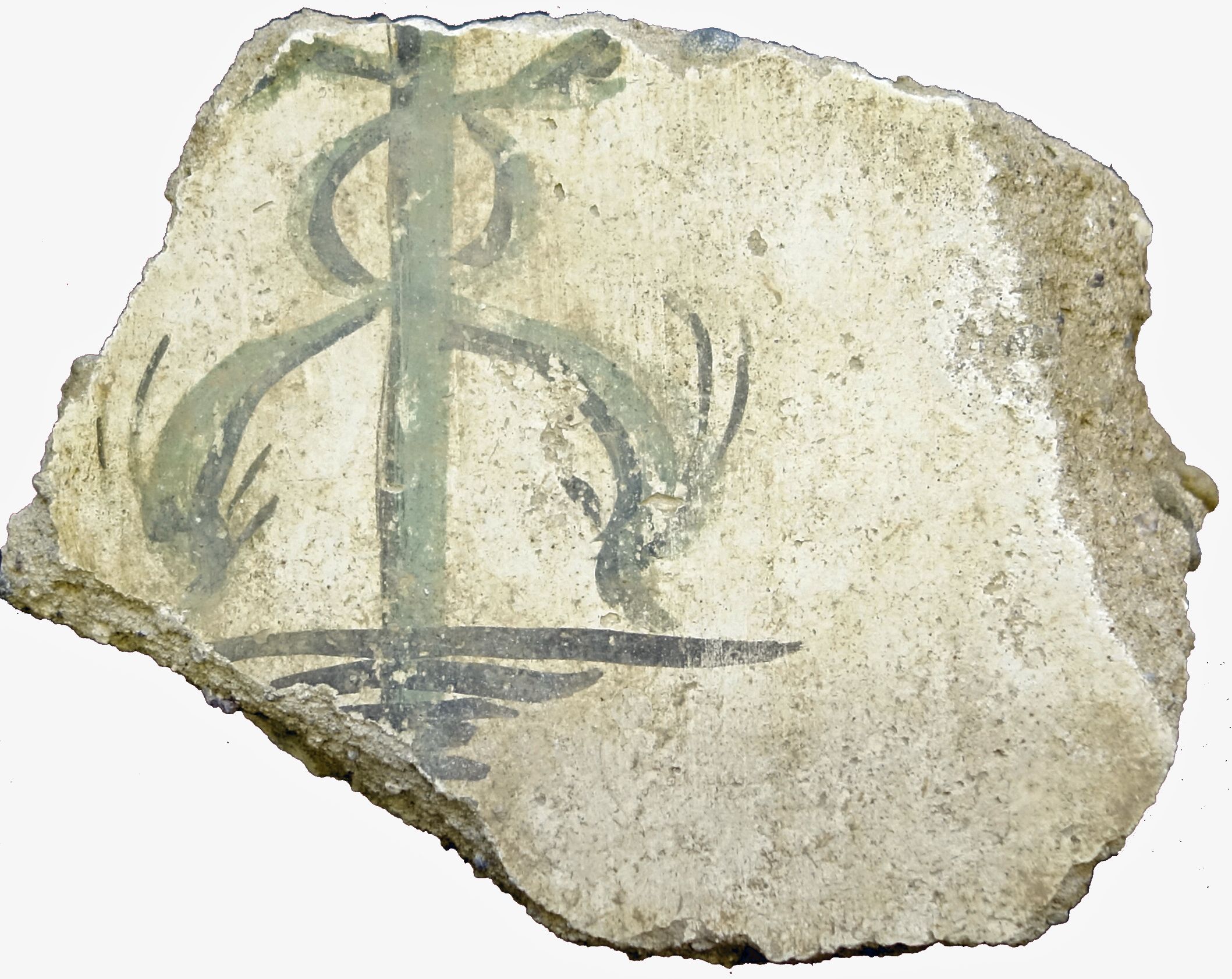 Fragment einer römischen Wandmalerei